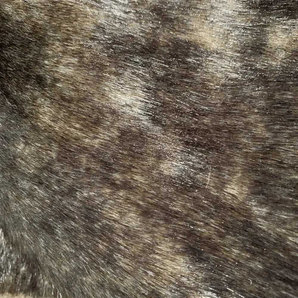 Vintage Reversible Brown Faux Fur Coat Satin Lining‎ Button Front Large Winter